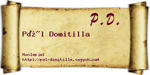 Pál Domitilla névjegykártya