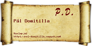 Pál Domitilla névjegykártya